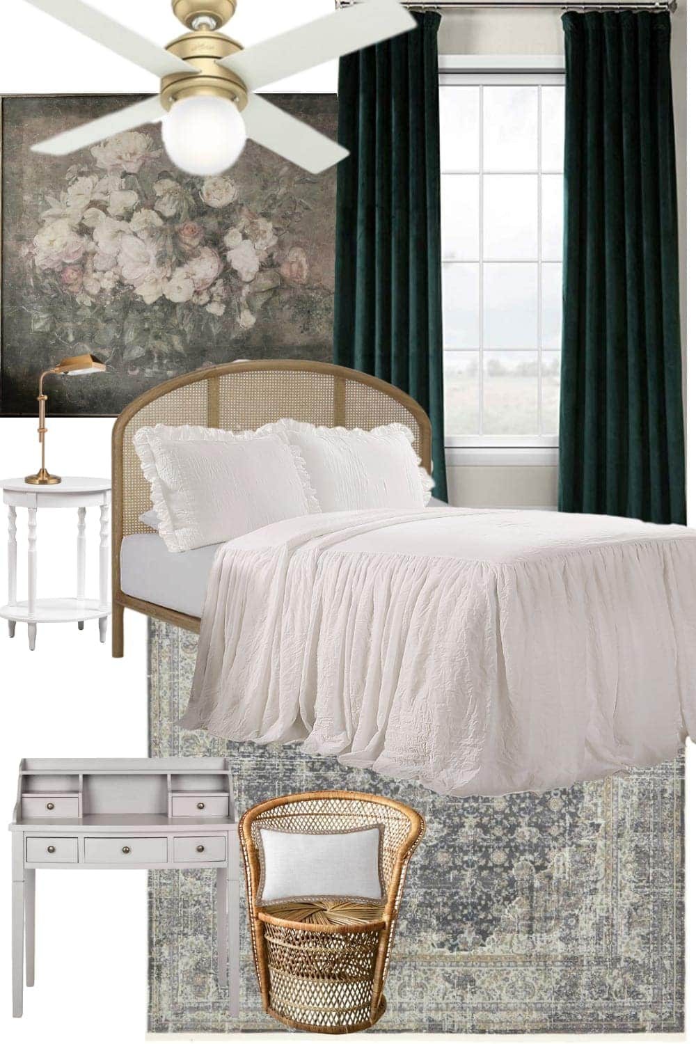 Guest Bedroom Makeover Mood Board Plan