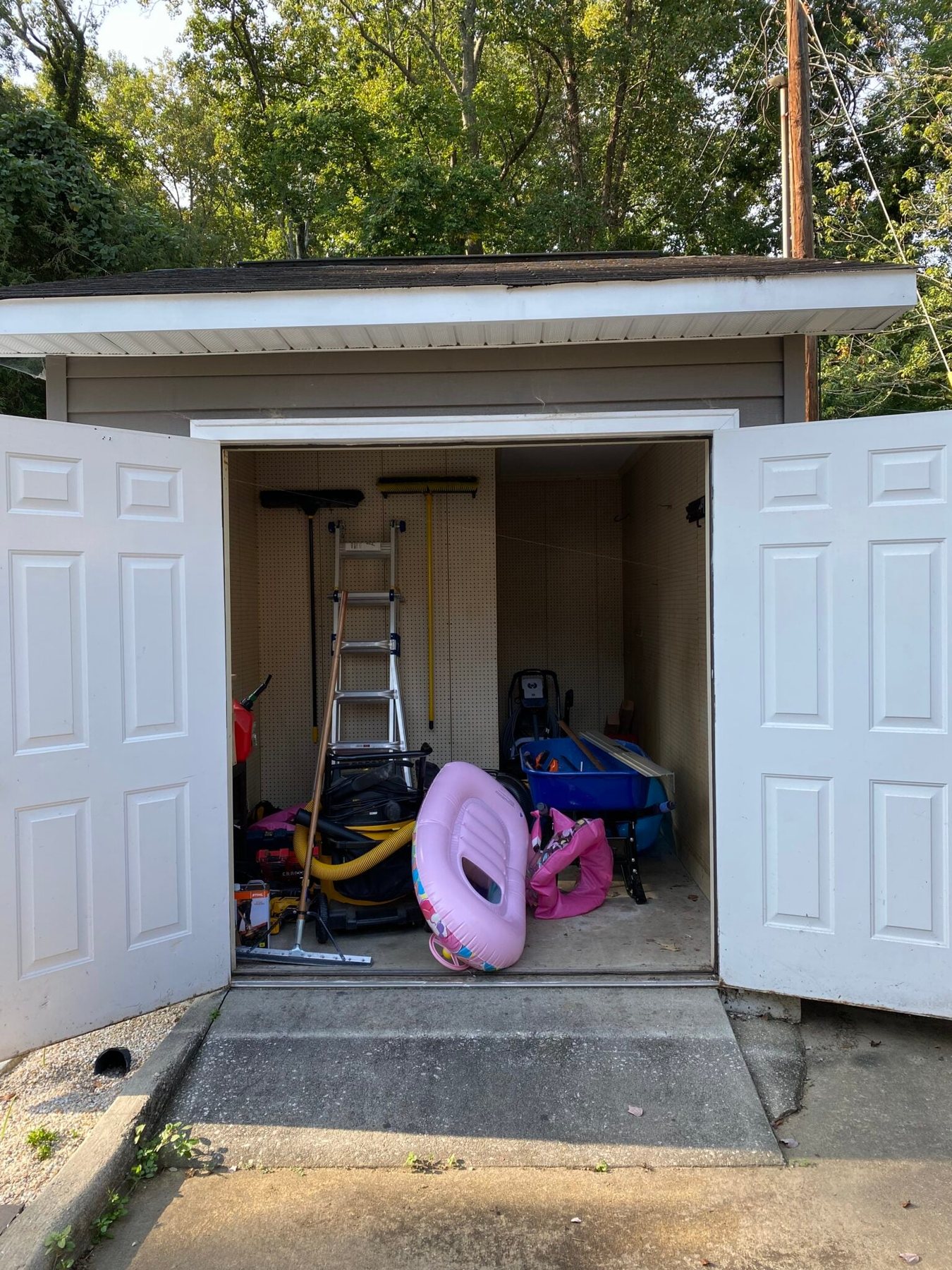 outdoor shed