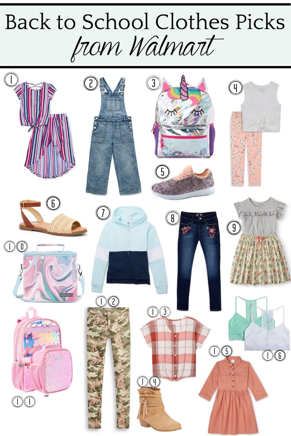 Back to School Clothes Picks from @walmart for Girls #ad #backtoschool