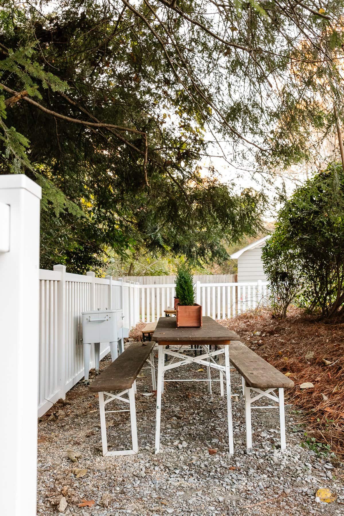 backyard beer garden