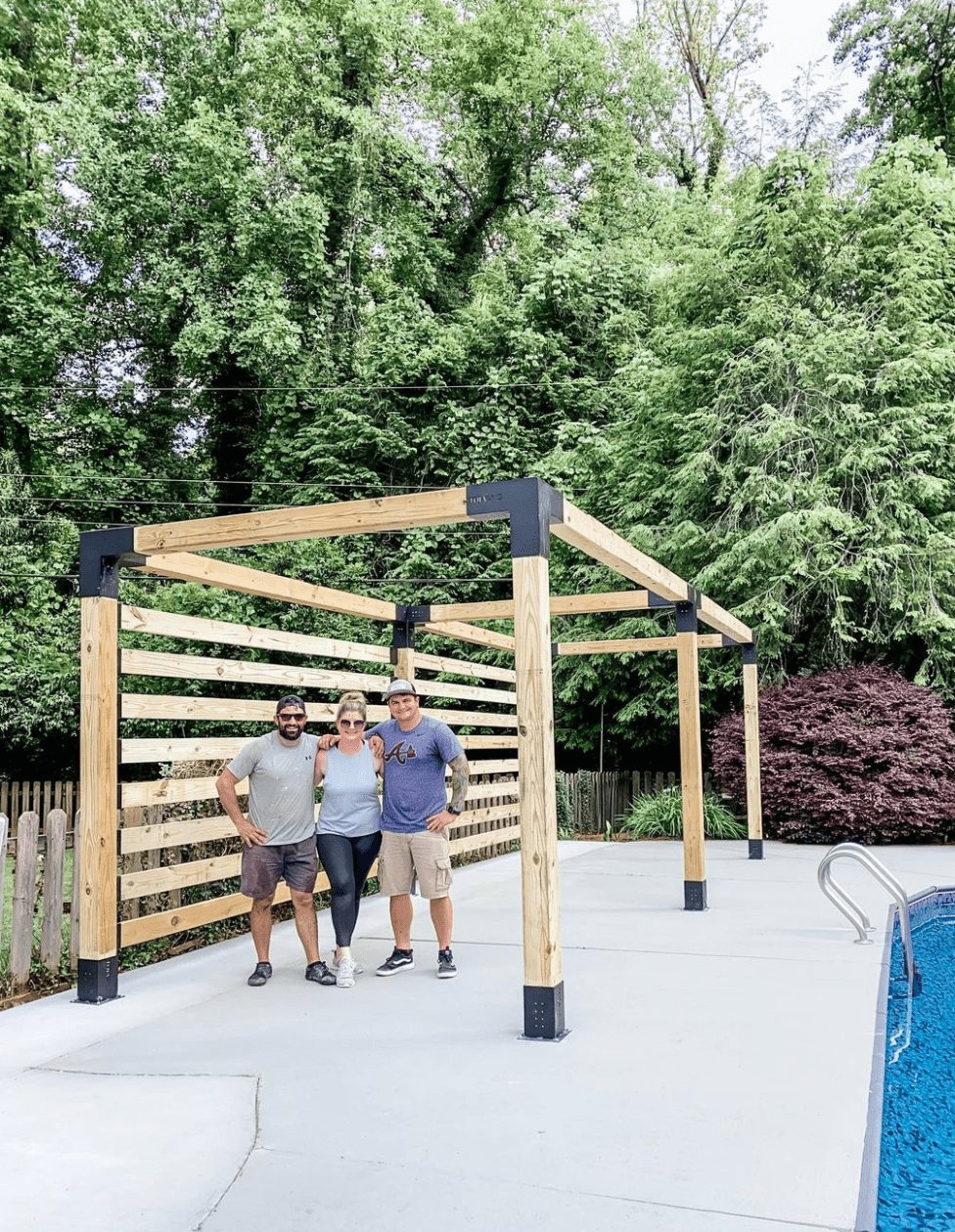 DIY pergola cabana