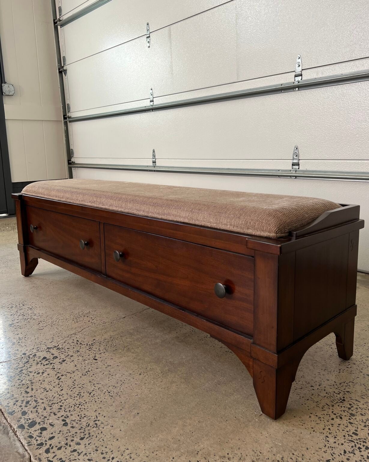 entryway shoe storage bench before