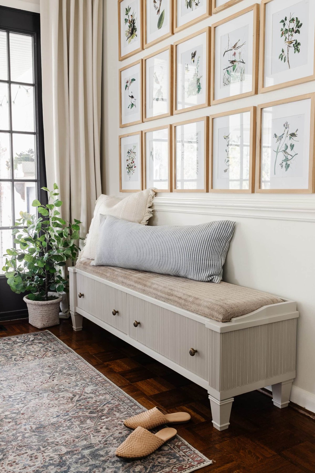 How to Add Reeding to Furniture | Shoe Storage Bench Makeover