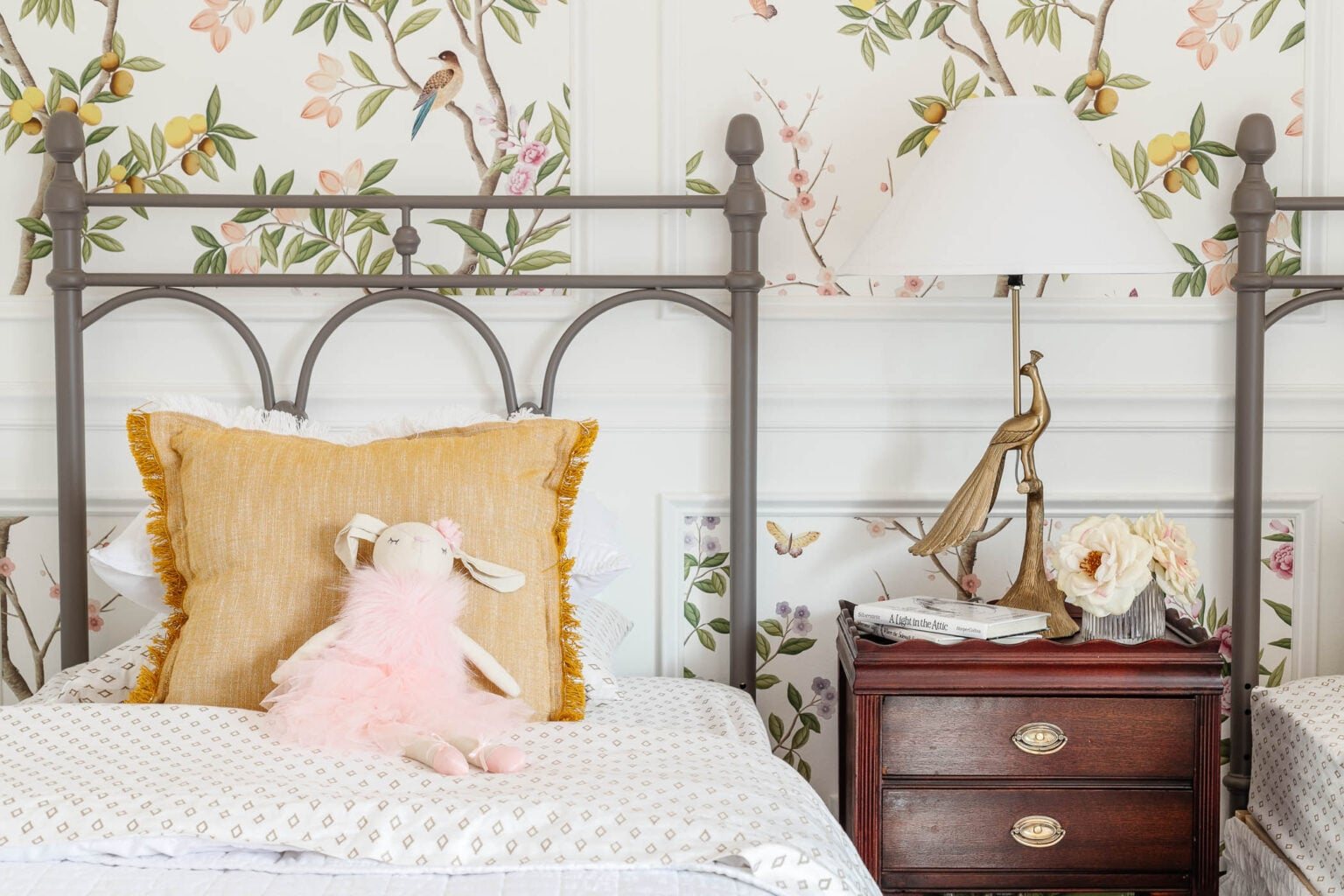 how to clean wood furniture like this nightstand
