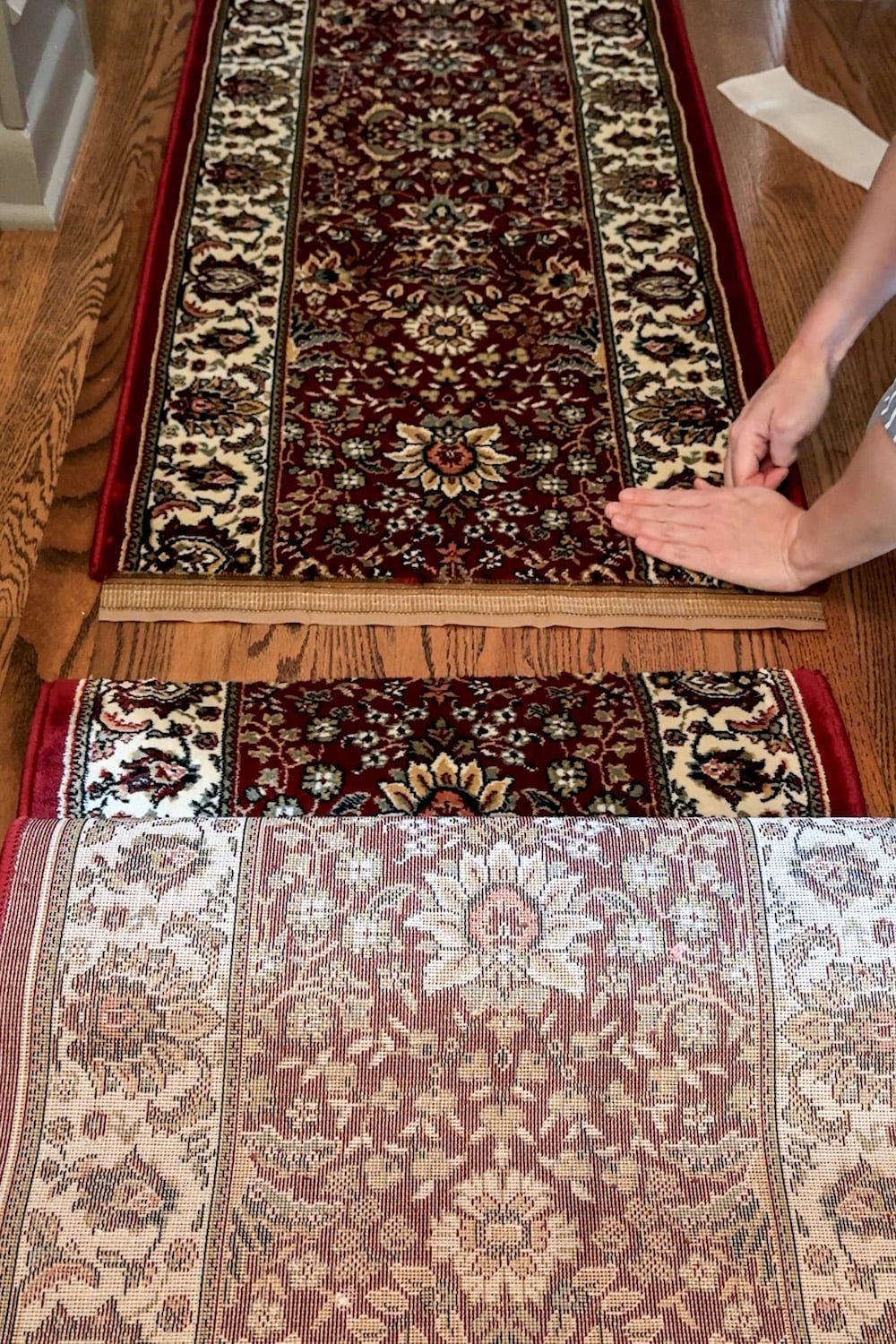 how to combine two rugs together to make one rug