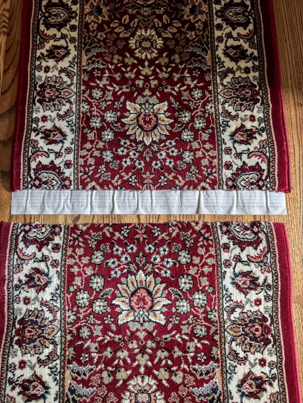 how to combine two rugs together to make one rug