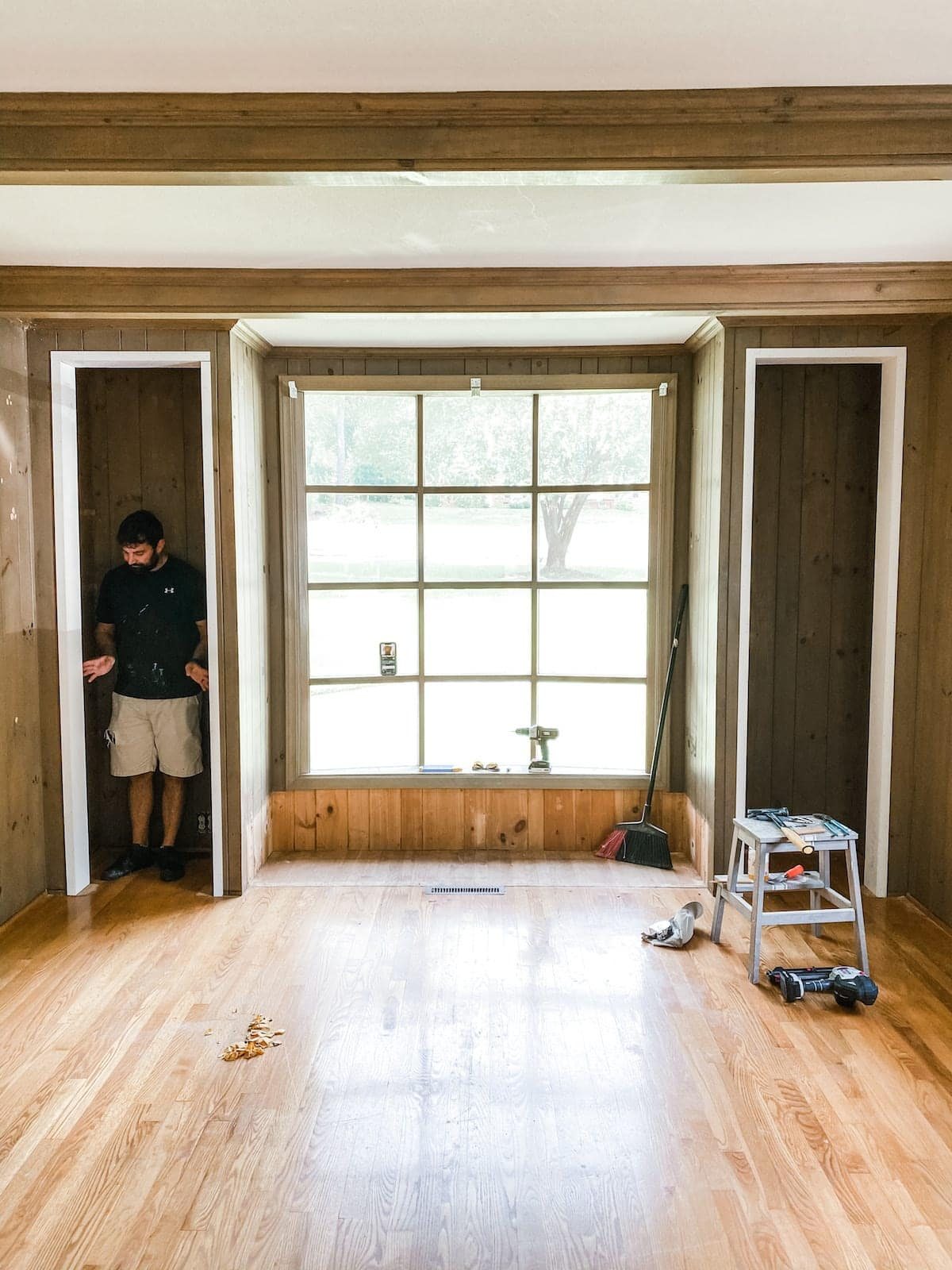 converting closets to built-in shelves