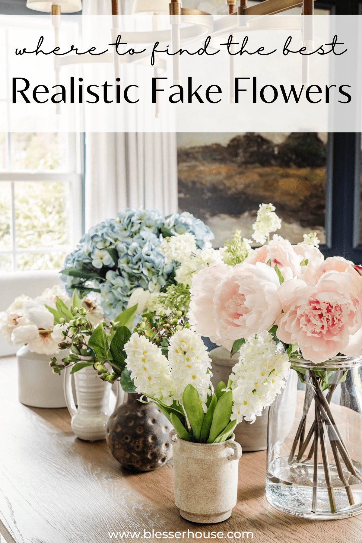 realistic fake flowers