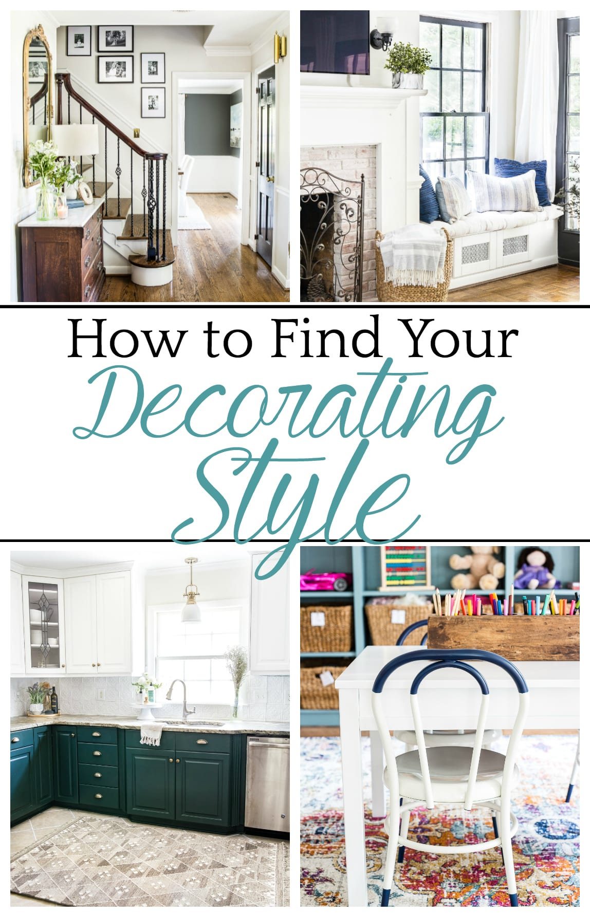 6 steps to find your decorating style by examining your personality, your lifestyle, your inspirations, and what you already own to create the home you love. #decoratingstyle #findyourdecoratingstyle