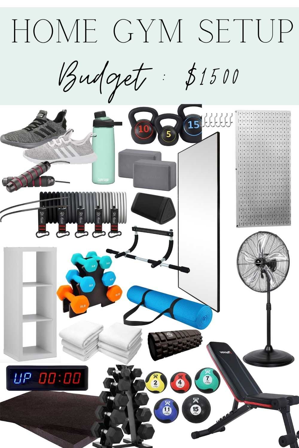 home gym equipment setup for $1500