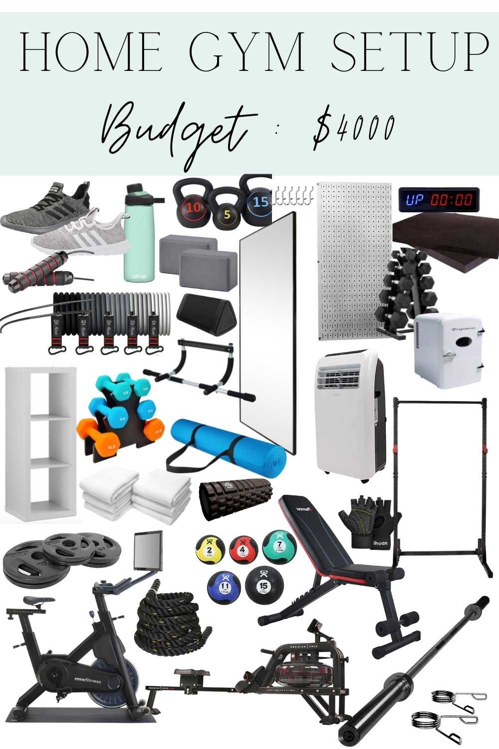 home gym equipment setup for $4000