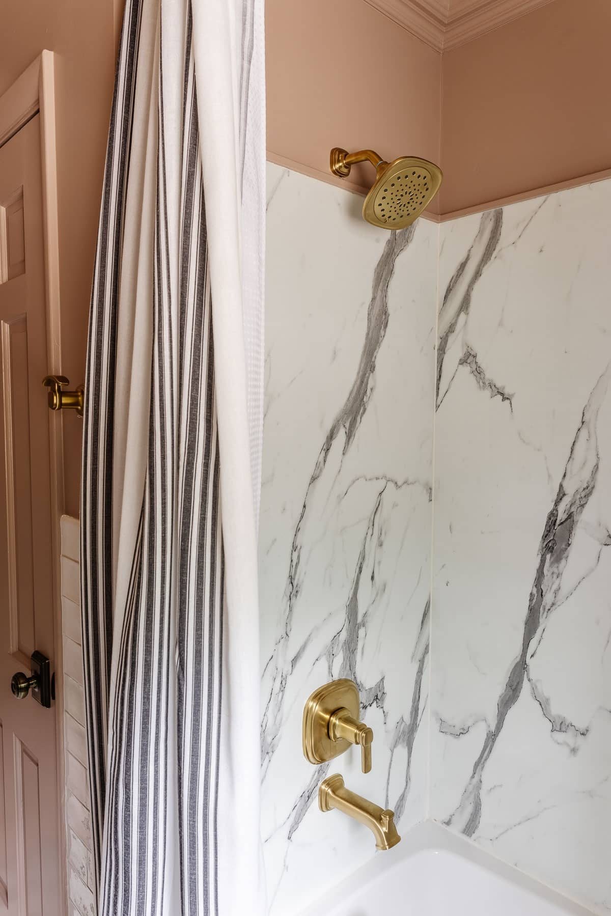 hanging extra long shower curtain