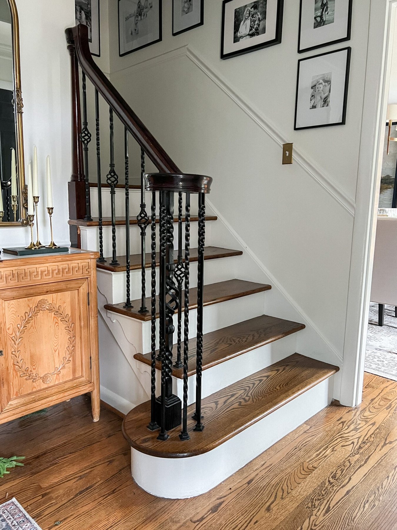 traditional staircase banister