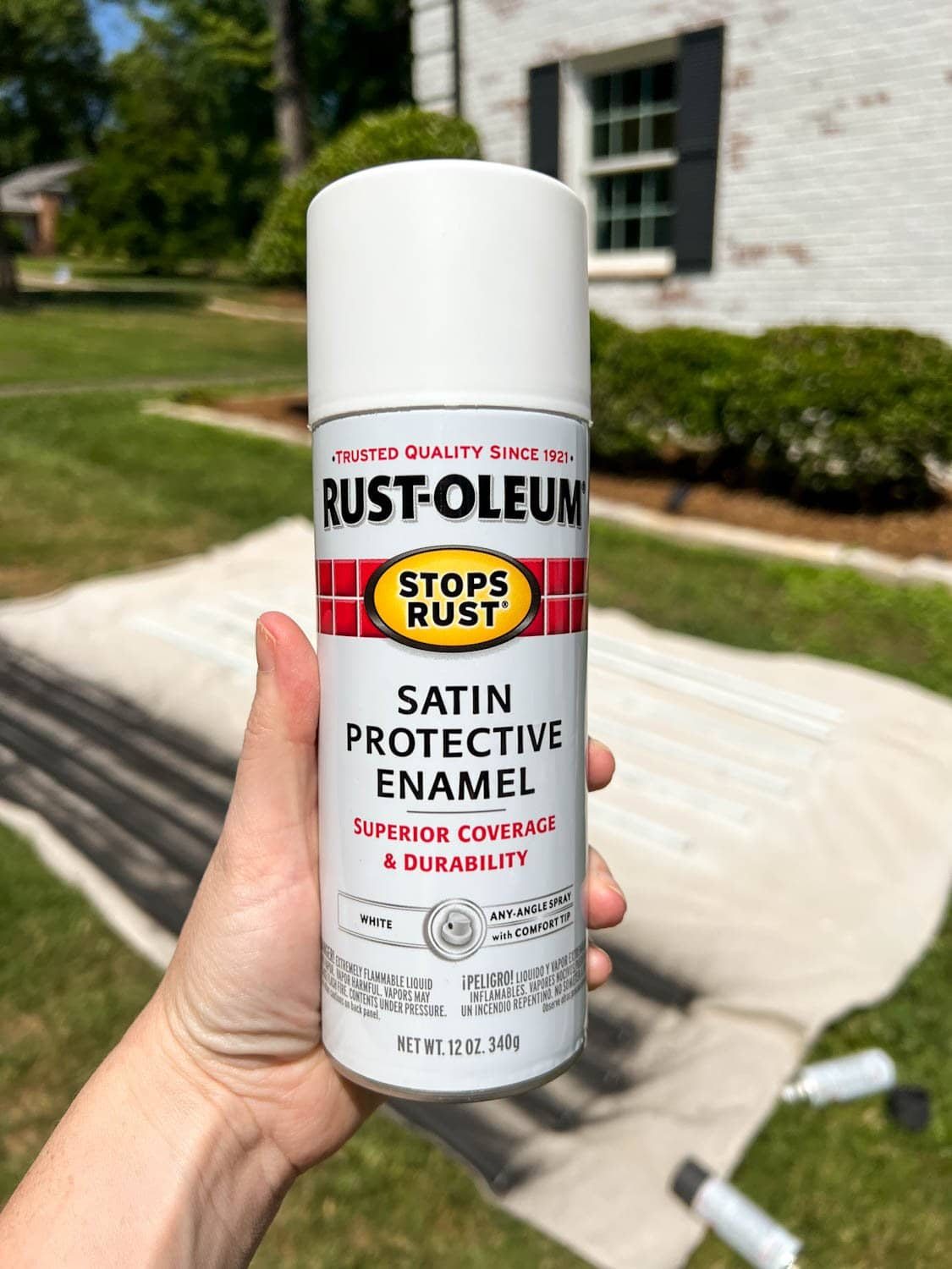 white enamel spray paint