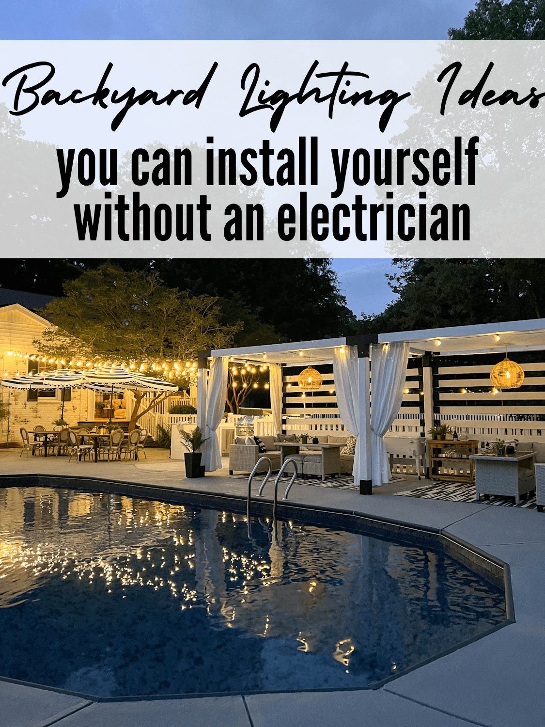 backyard lighting ideas