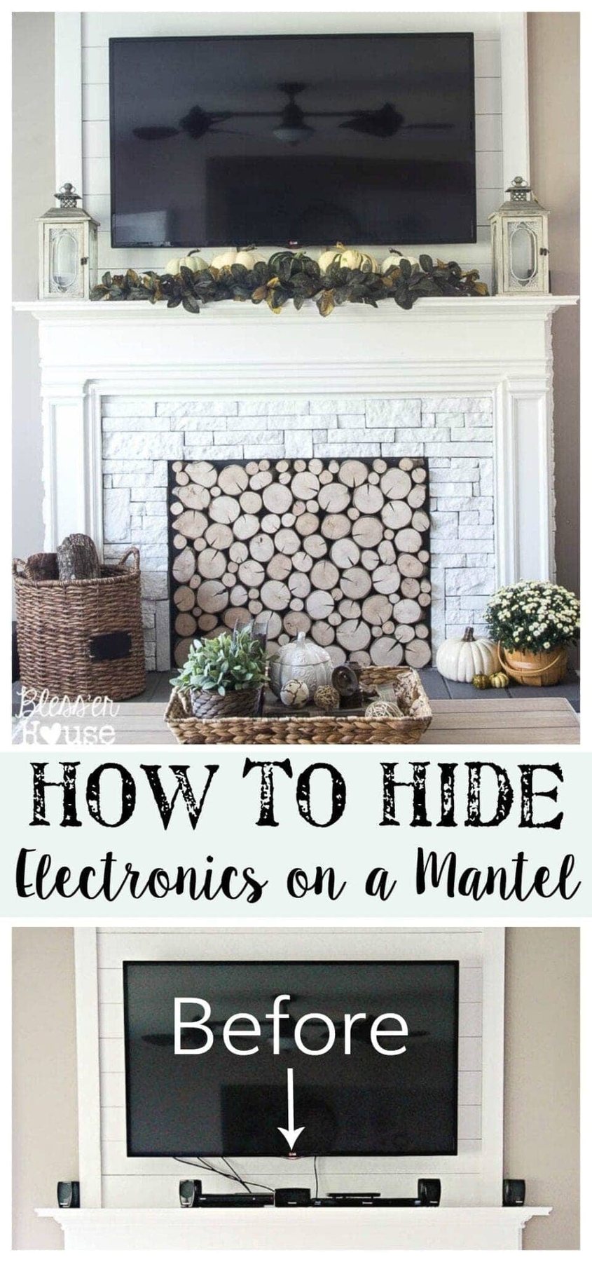 How to Hide Electronics on a Mantel | Unigumushane