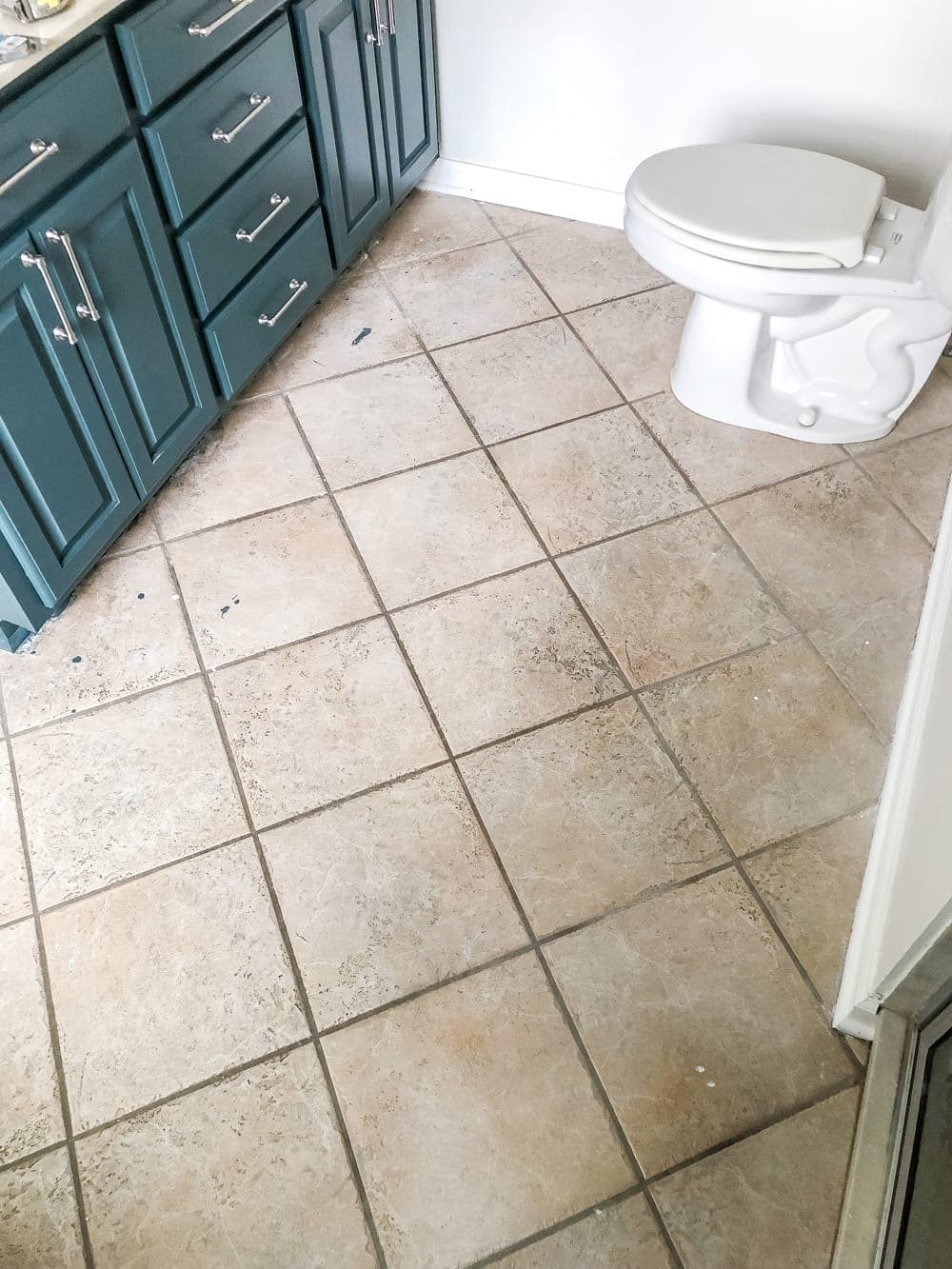 old ceramic tile before