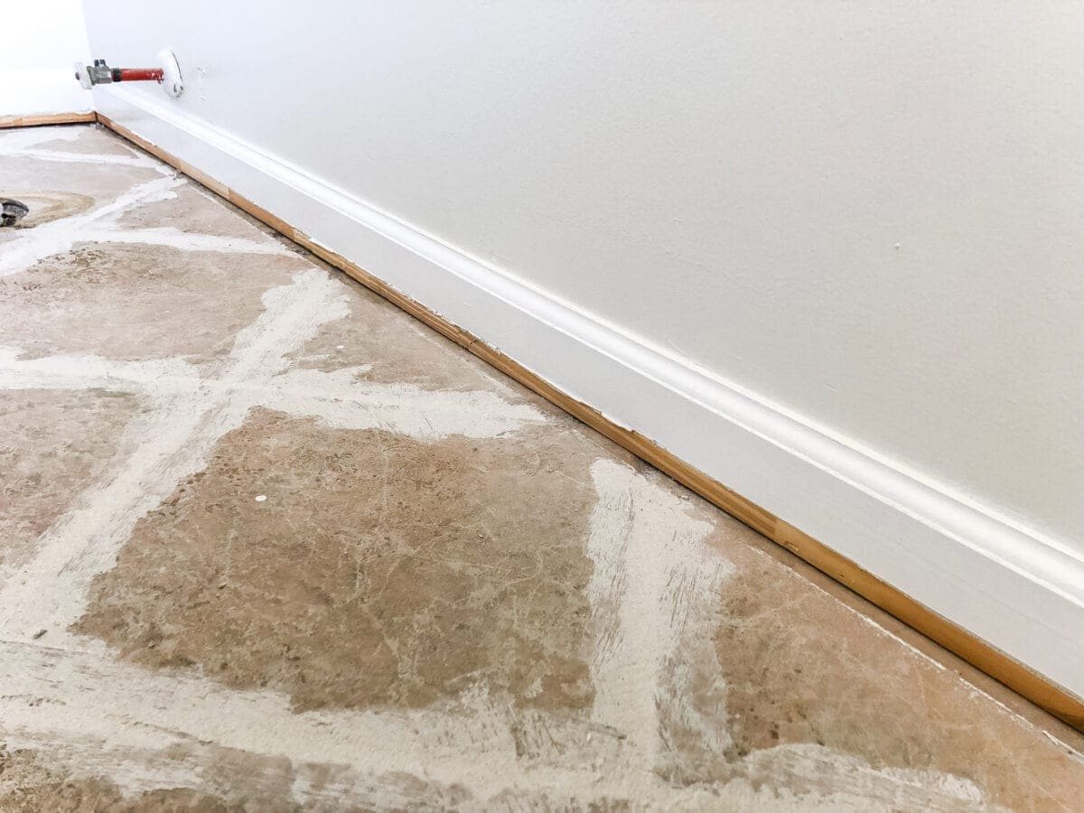 removing shoe molding and baseboard
