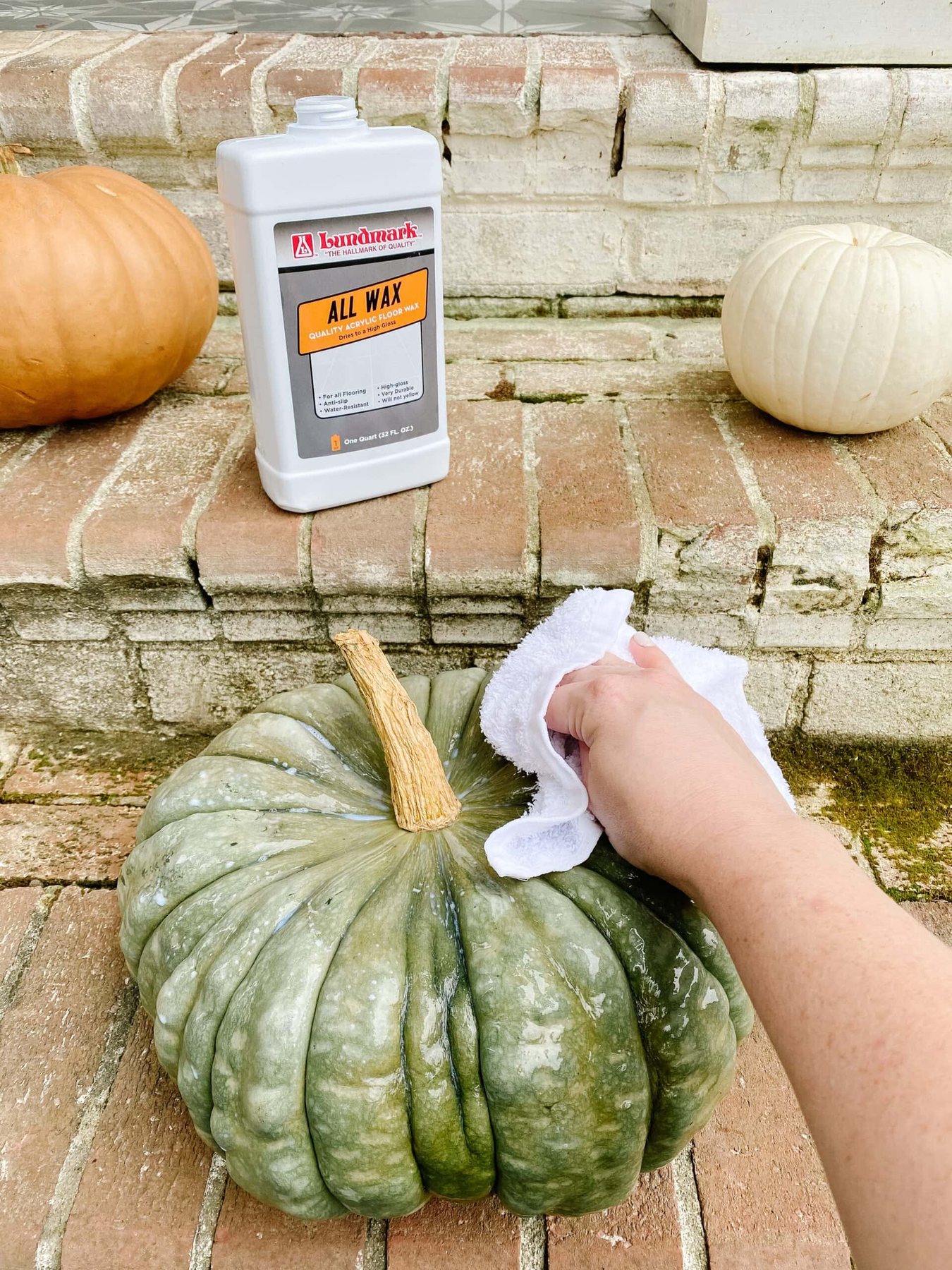 how to make pumpkins last longer using floor wax