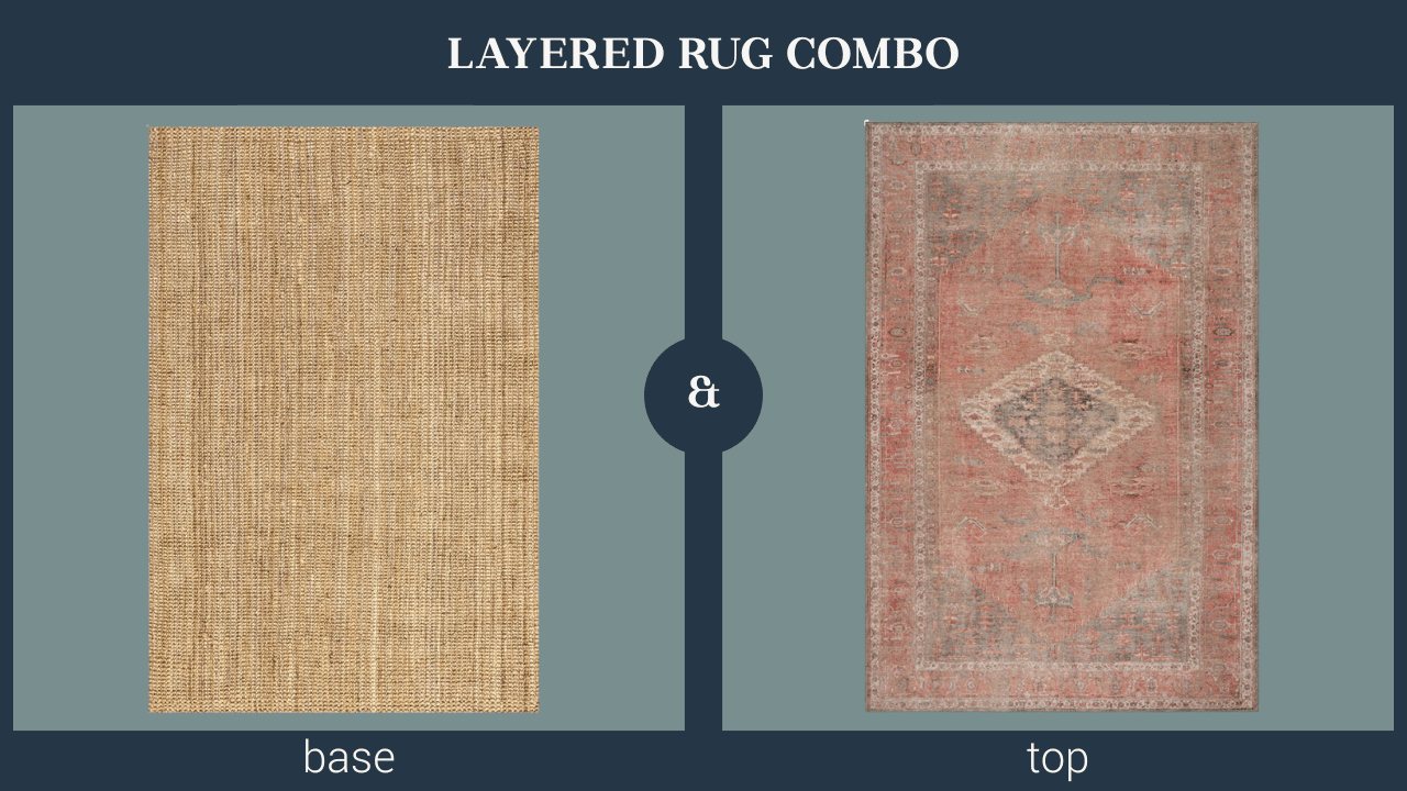 layered rug combination