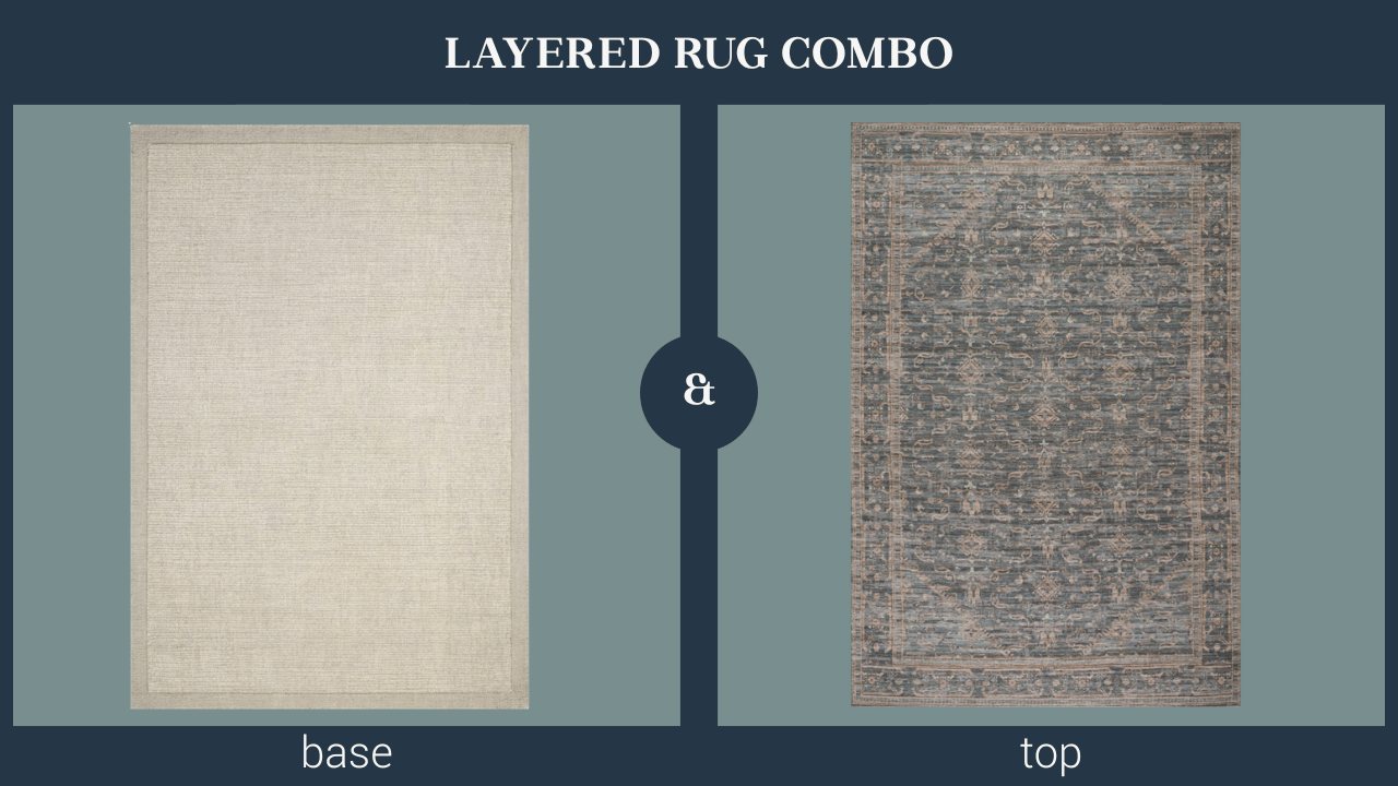 layered rug combination