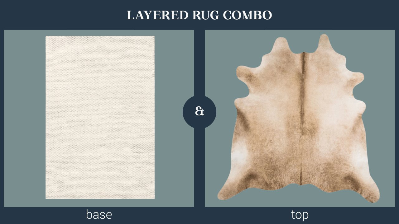 layered rug combination