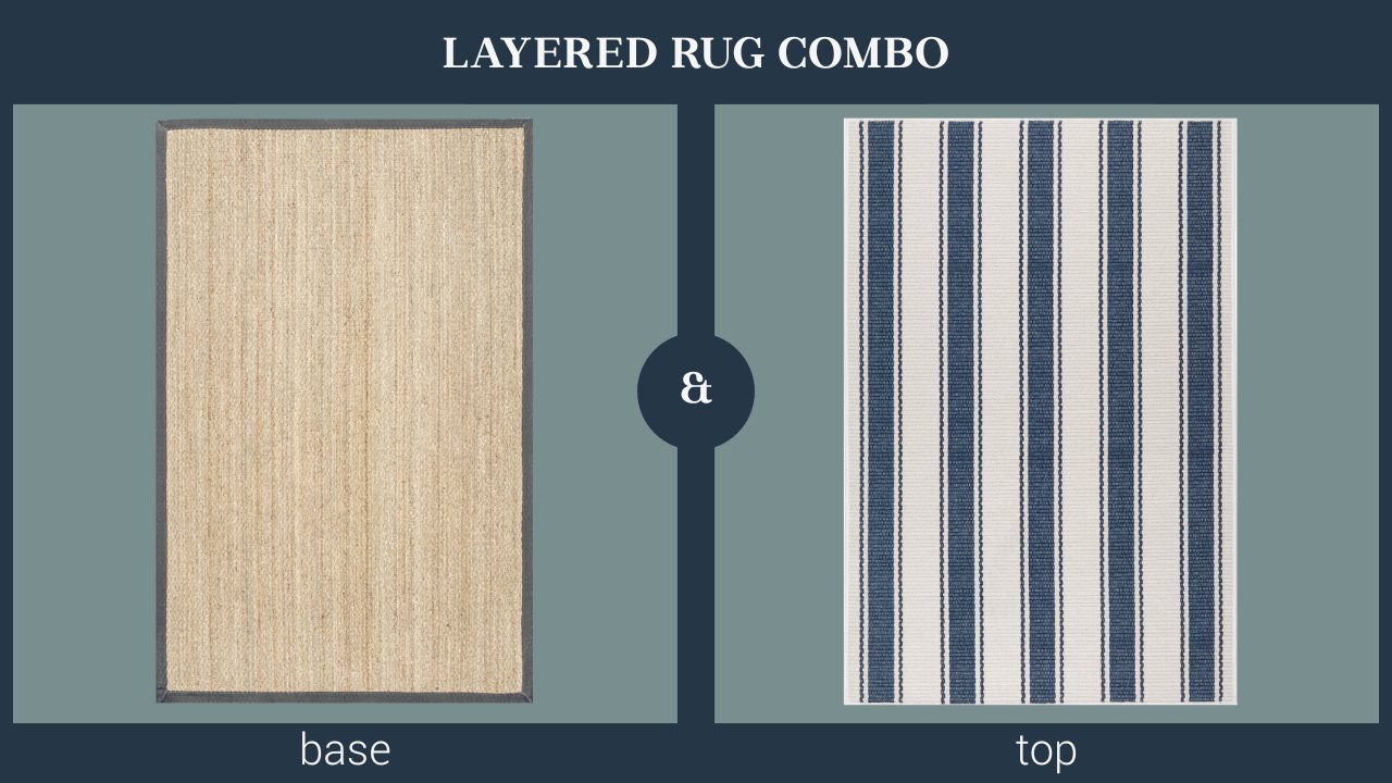 layered rug combination