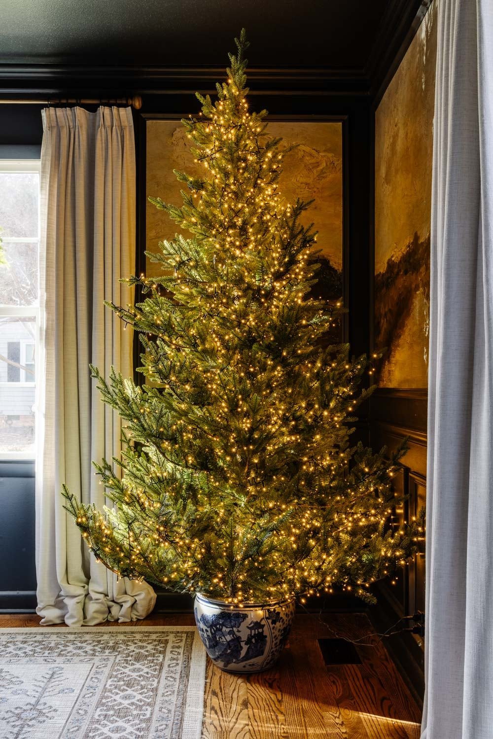 diy christmas tree stand planter pot