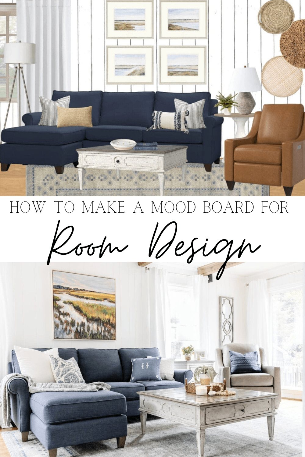 living room mood board design