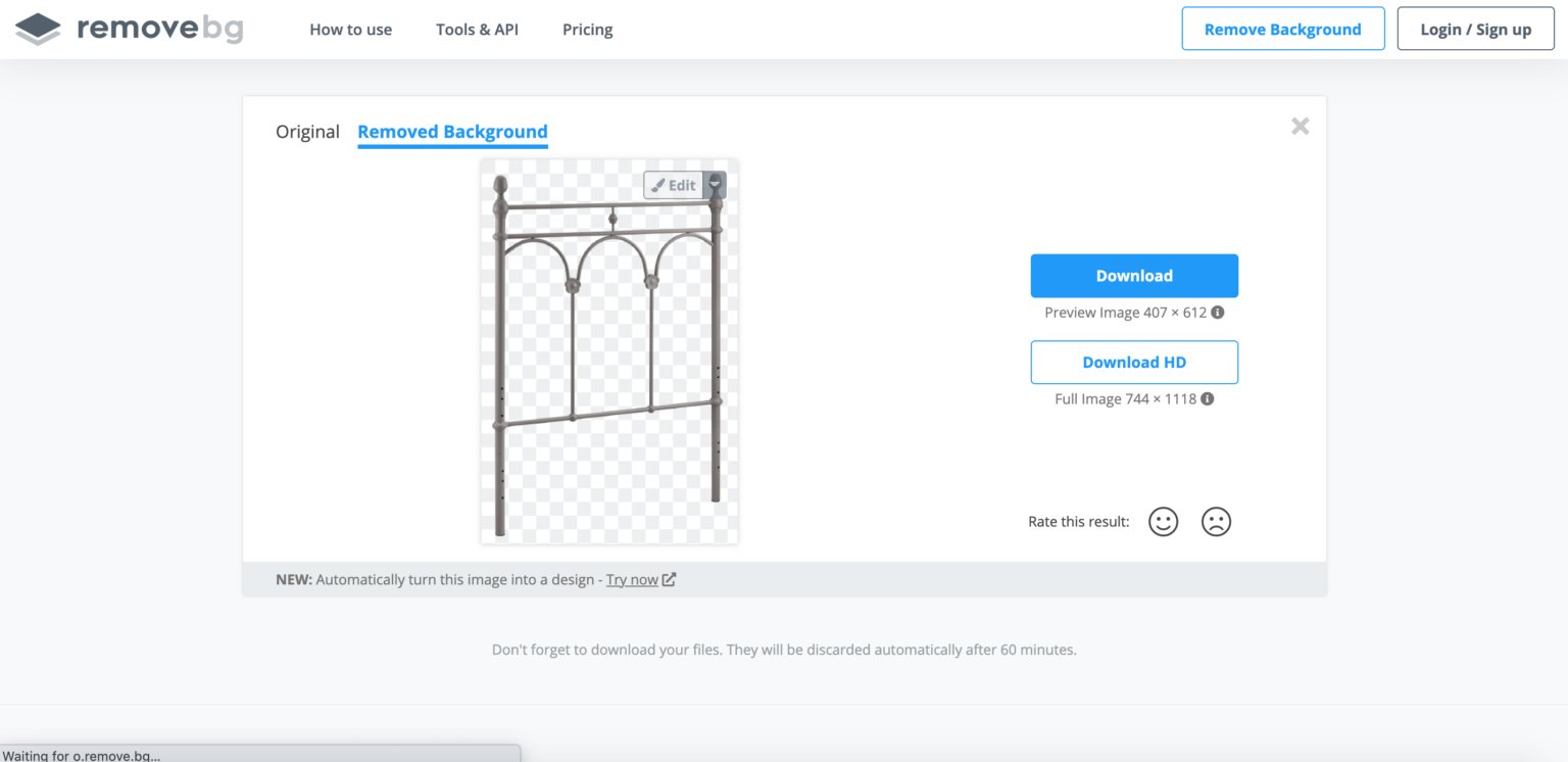 how to remove an image background