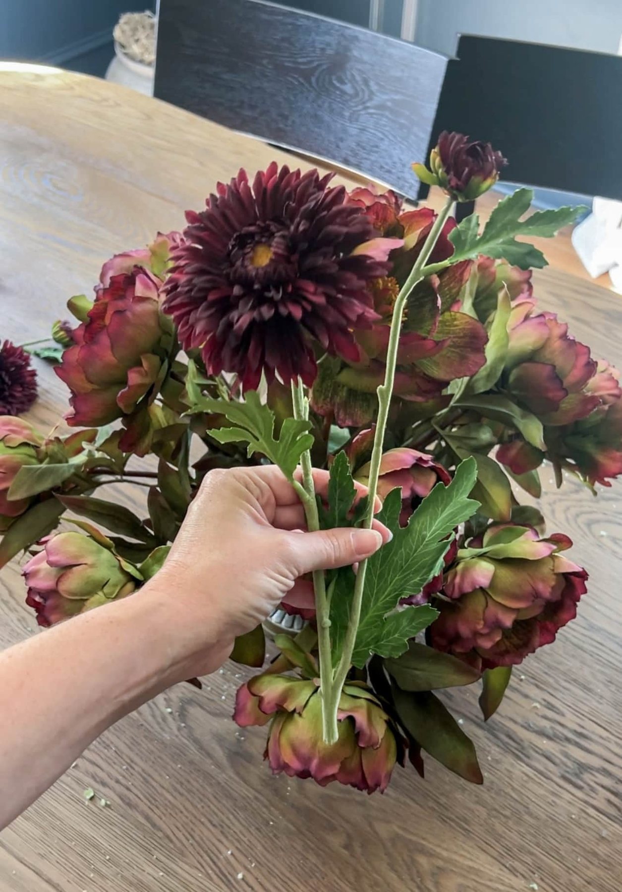burgundy mums from Afloral