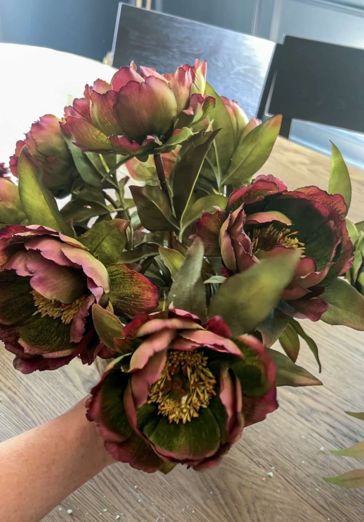 purple and green peonies from Afloral