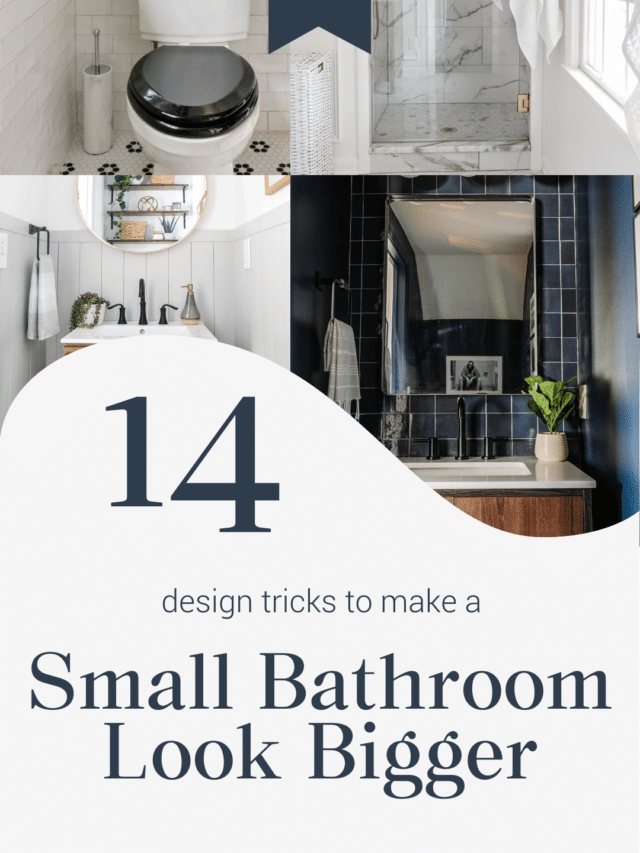 how to make a small bathroom look bigger