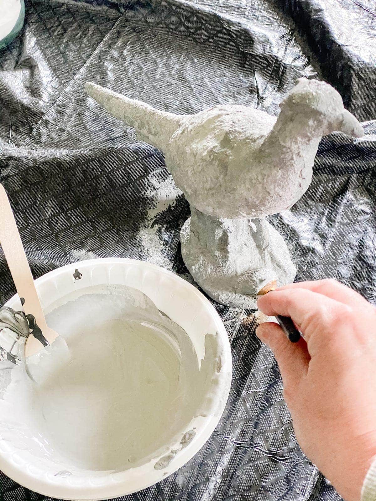 diy texture paint using baking soda