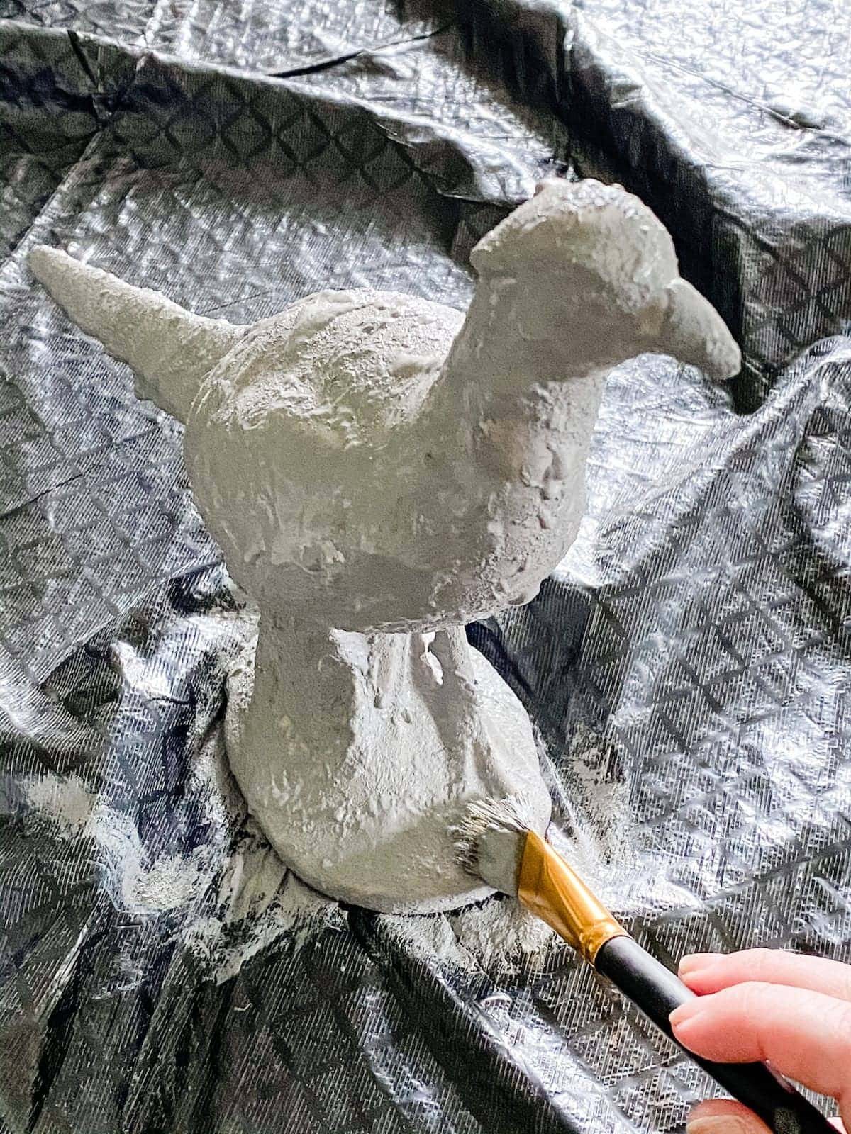 diy texture paint using baking soda
