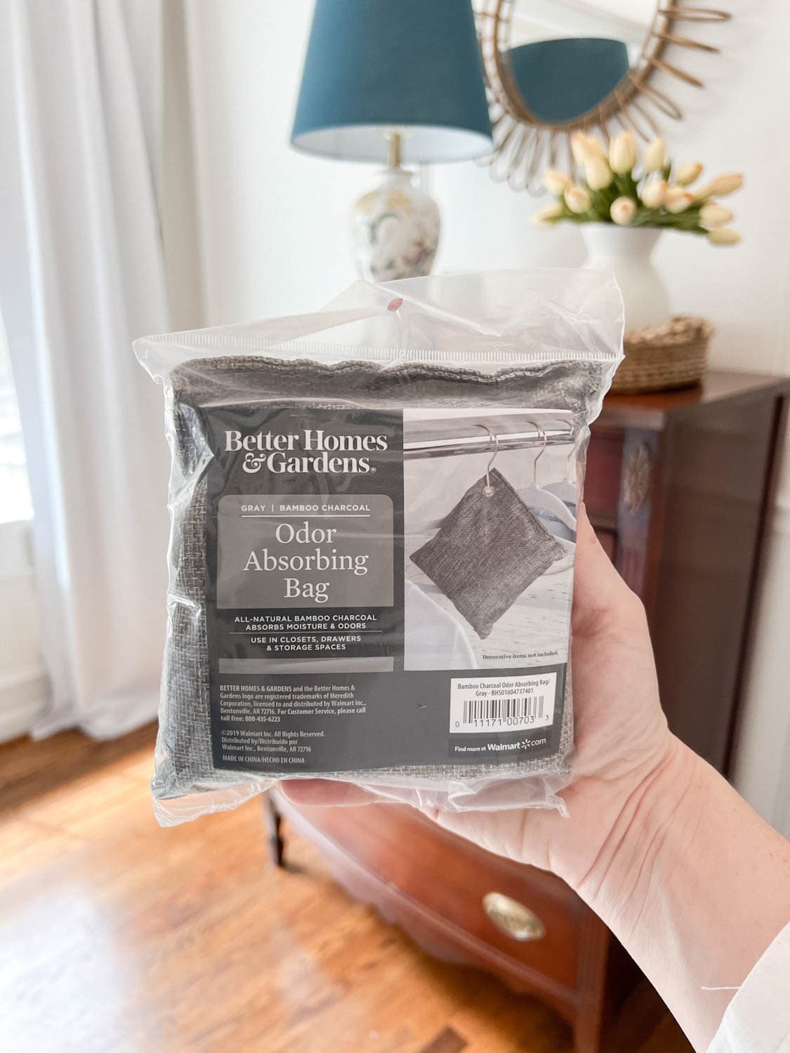 charcoal bag to absorb odors