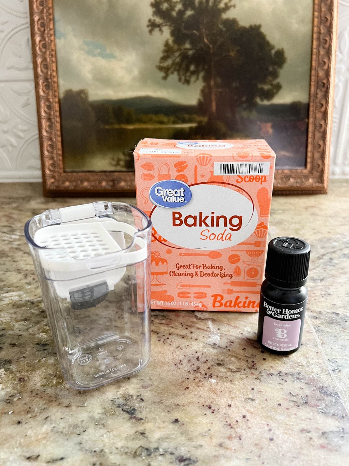 ingredients to make DIY carpet deodorizer