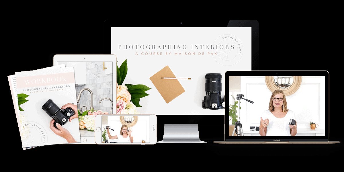 The best course for teaching you how to photograph interiors and jumpstart your career as a blogger, interior designer, or real estate photographer. #blogphotography #photography #improvephotography #photographercourse #photographytips #photographytricks