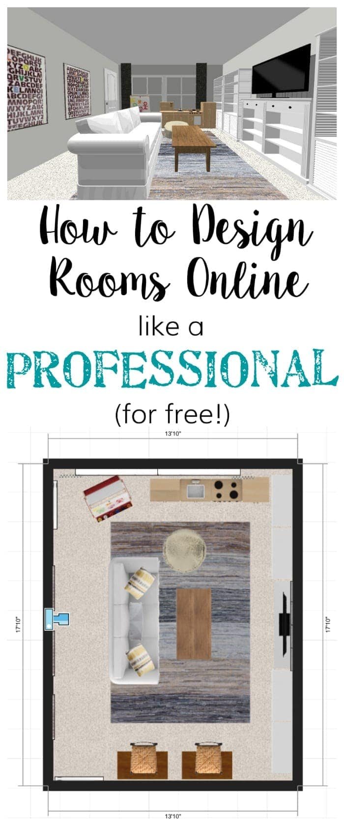 How to Plan a Room's Furniture Layout + One Room Challenge Week 1 | unigumushane.com - How to plan a room's furniture layout and how to design mock-up rooms online like a professional for free using one simple website.