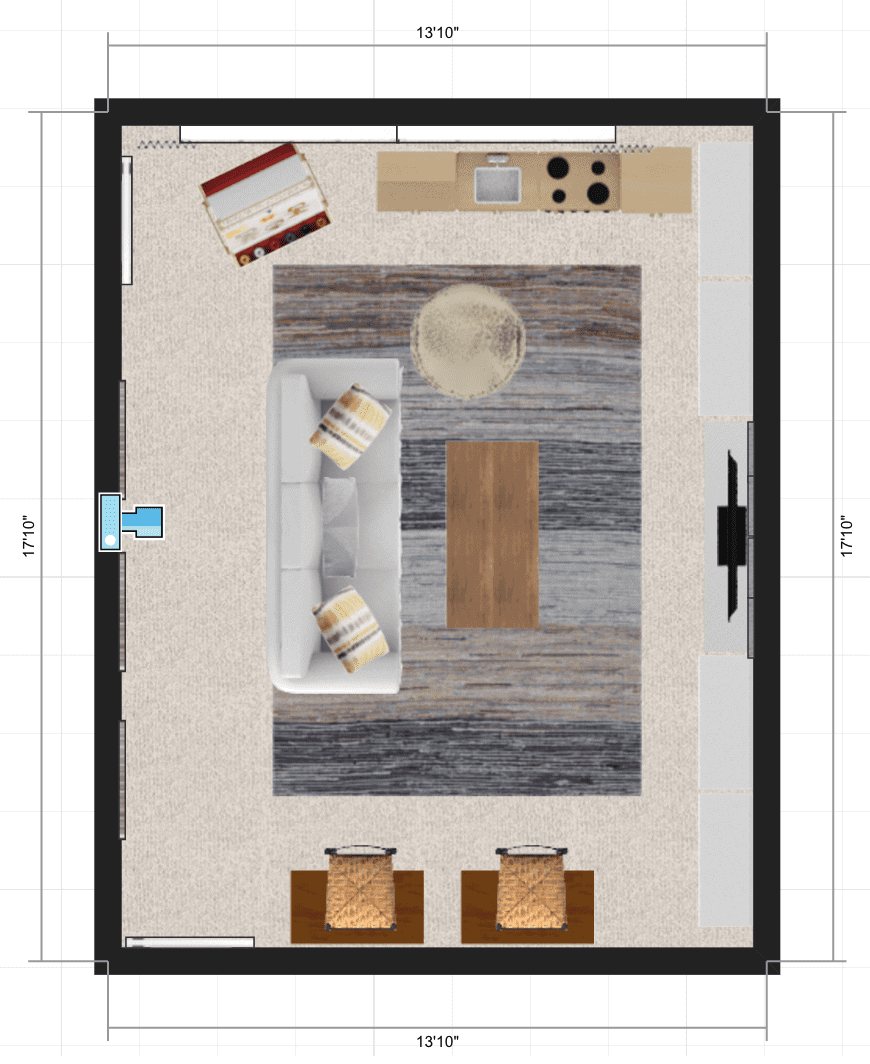How to Plan a Room's Furniture Layout + One Room Challenge Week 1 | unigumushane.com - How to plan a room's furniture layout and how to design mock-up rooms online like a professional for free using one simple website.