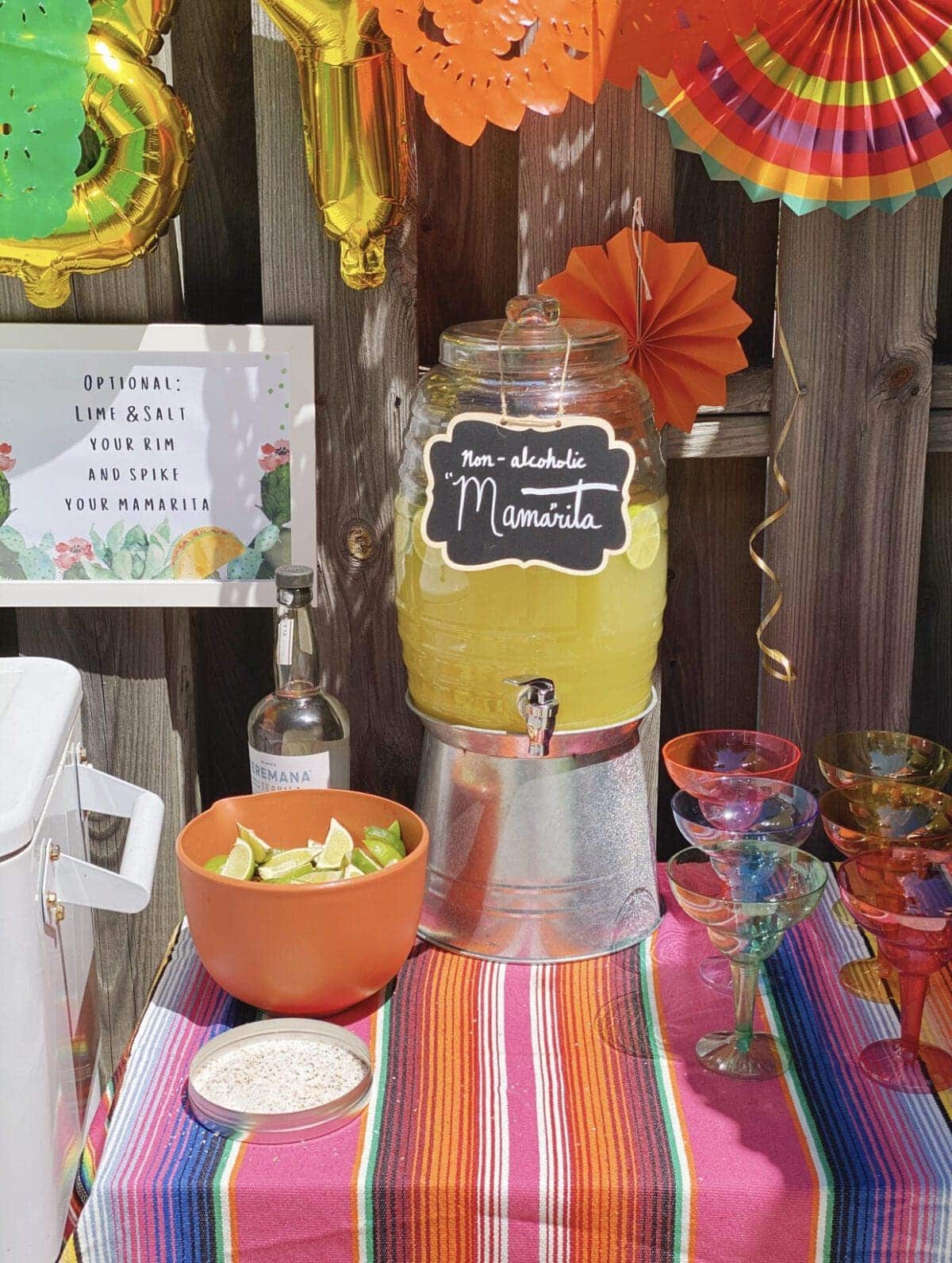 baby shower margarita station