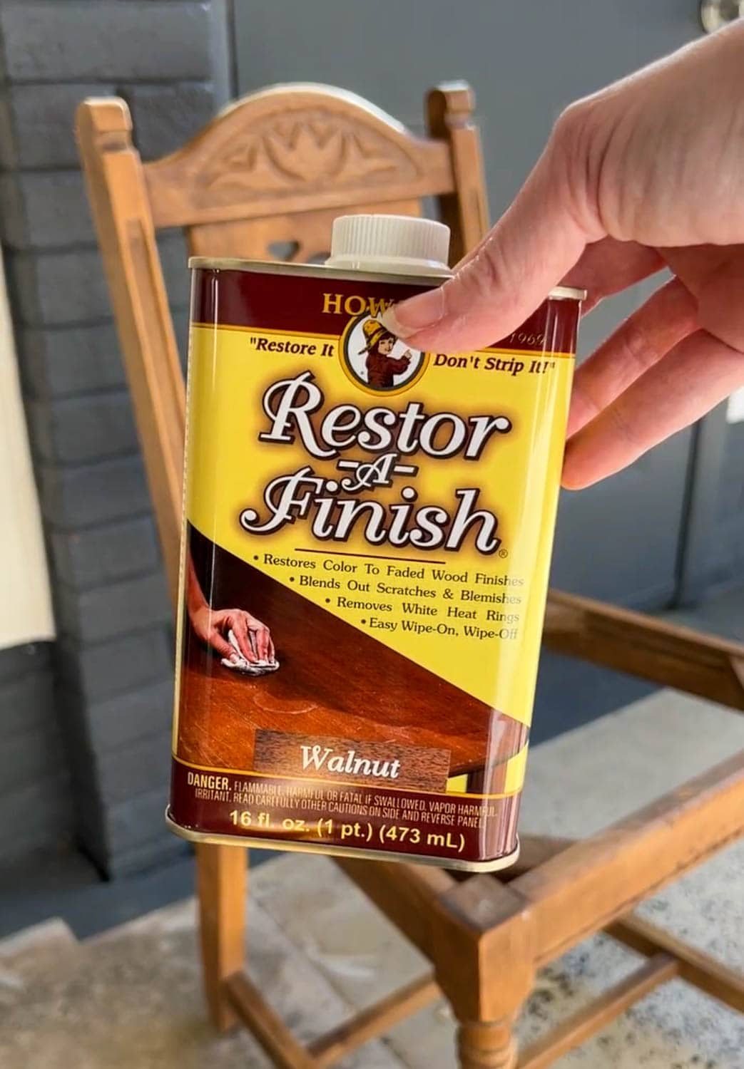 wood furniture refinishing using Restor-A-Finish