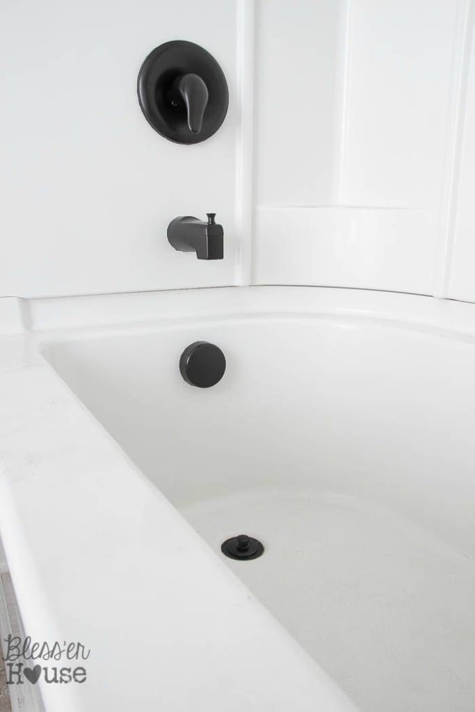 how to spray paint shower fixtures