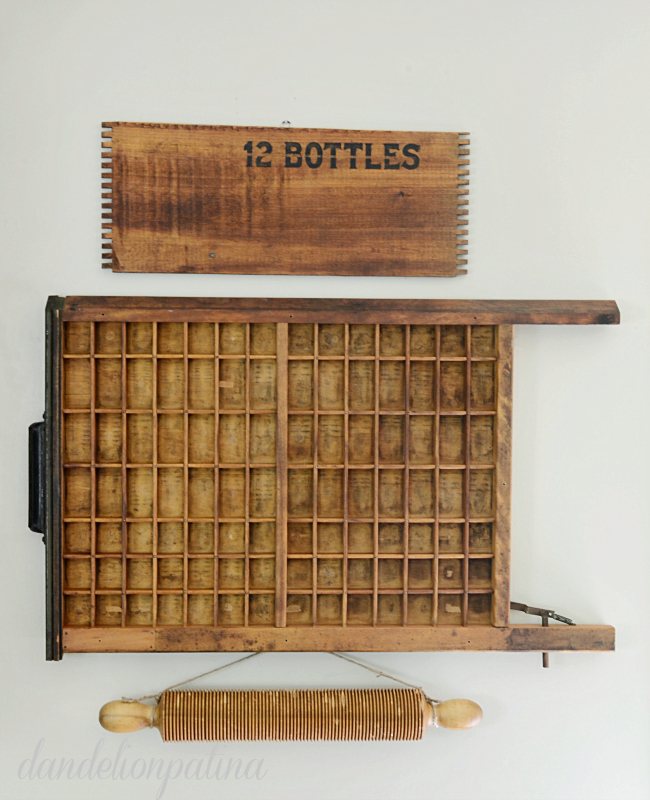 vintage printers tray styling