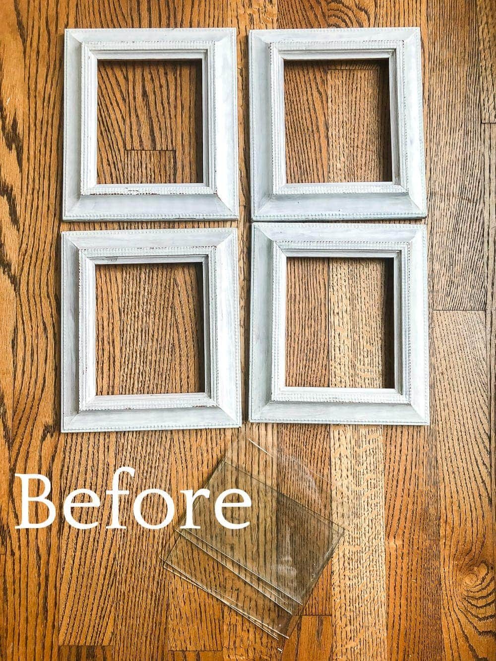 How to make DIY antique mirrors using old secondhand picture frames easily and without the mess.