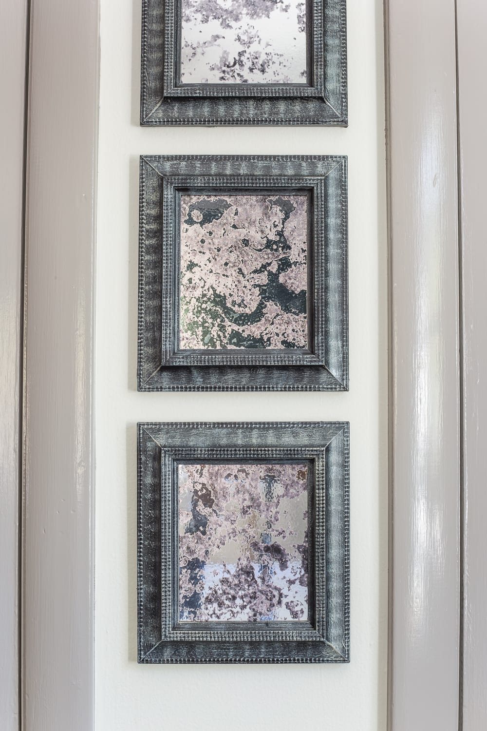 How to make DIY antique mirrors using old secondhand picture frames easily and without the mess.