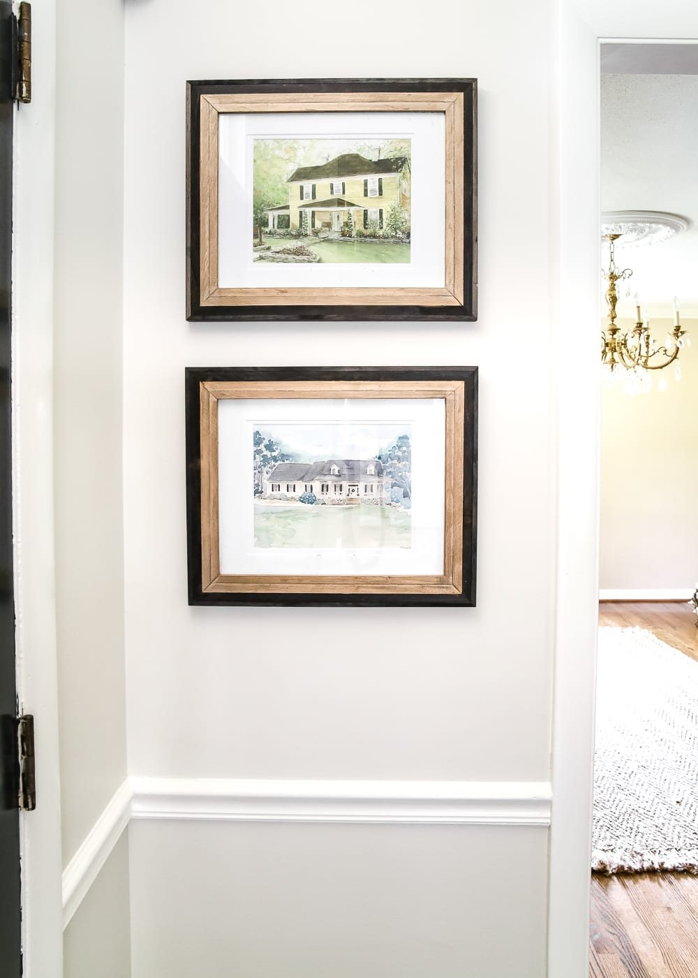 Sentimental art idea - commission an artist to paint your childhood homes