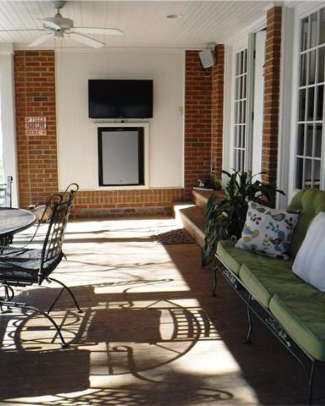 back porch before