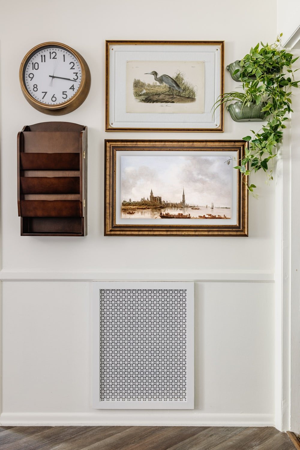 skylight calendar on art gallery wall as a family command center