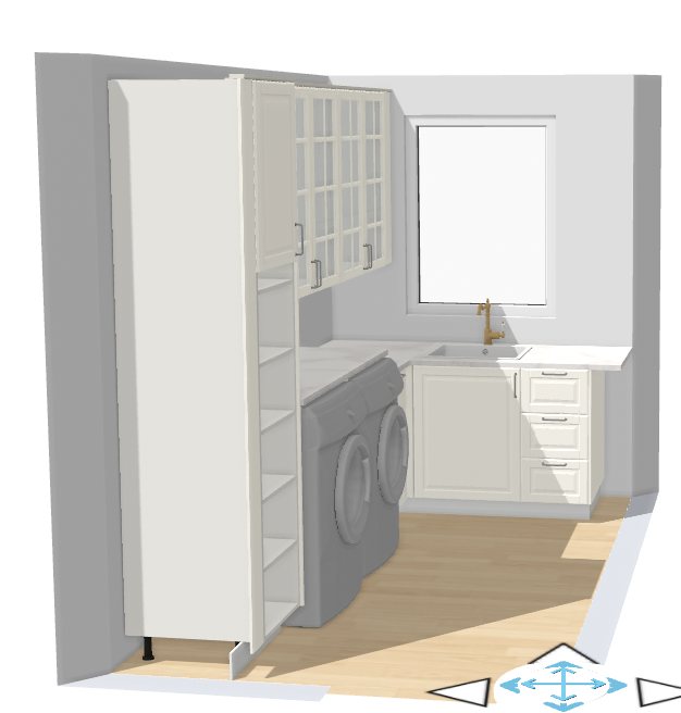 ikea laundry room cabinets in a narrow laundry room using kitchen planner